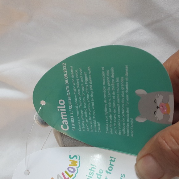 Squishmallows Clip - Camilo the Chinchilla, NWT - Picture 4 of 4